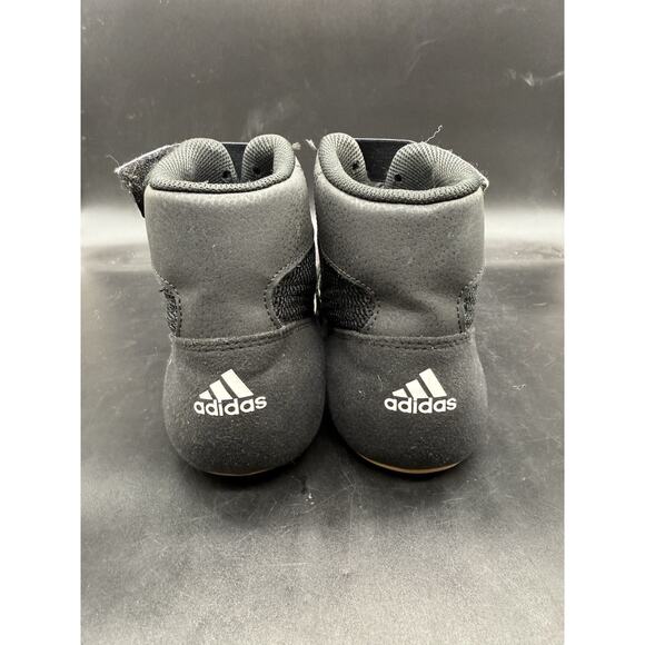 ADIDAS HVC 2 Wrestling Shoes Mens Size 10.5 MMA Boxing Black White Mat High Top main image 5